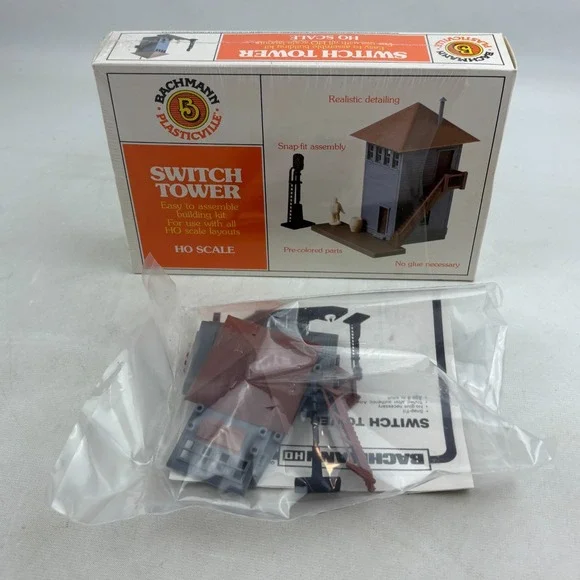 Bachmann Switch Tower Ho Scale Kit Plastic Model Building 2632 Open Complete - Picture 4 of 4